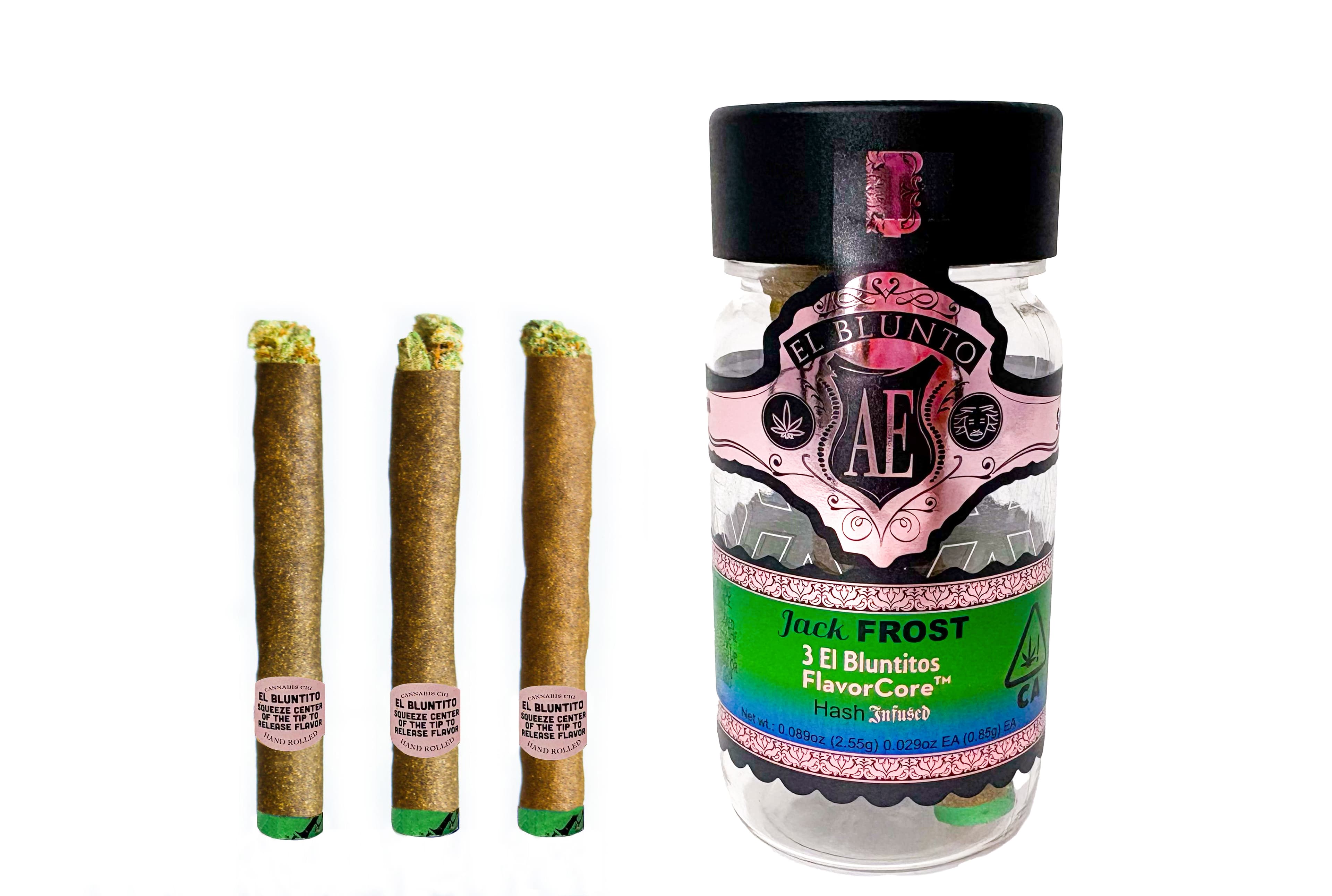 El Blunto FlavorCore Rose Gold Hash Bluntito .85g Sativa Jack Frost 3pk