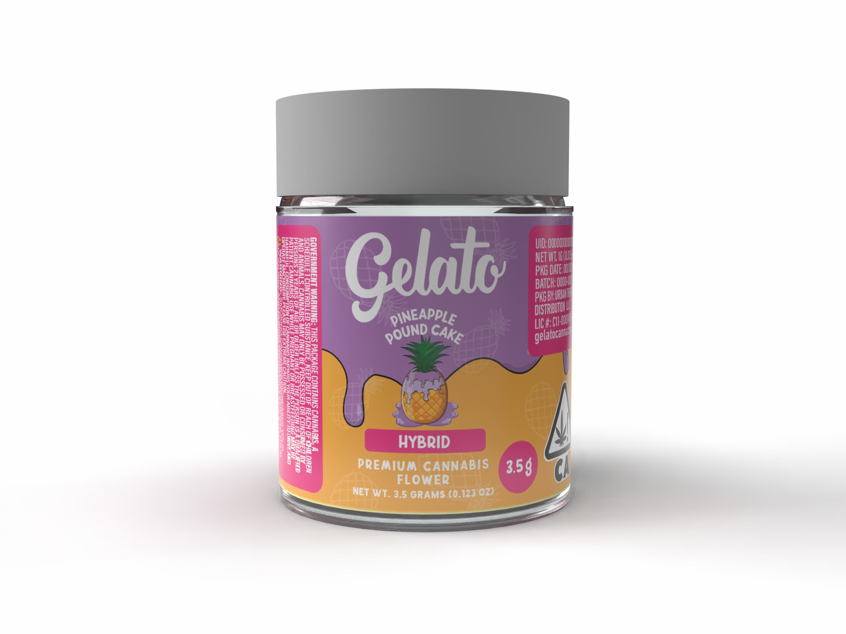Gelato Flower 3.5g Hybrid Pineapple Pound Cake 16pk
