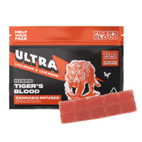 Ultra Live Rosin and Live Resin Gummy Bar 100mg Hybrid Tiger's Blood