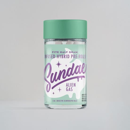 Sundae Infused Preroll 5pk 2.5g Hybrid Alien Gas