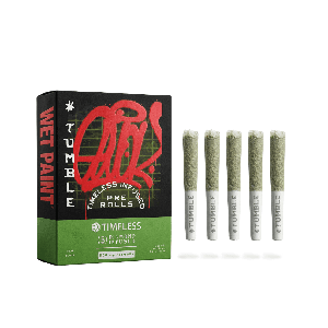 Timeless Tumble Travelers Preroll LTO Durban Poison 5-pack 2.5g