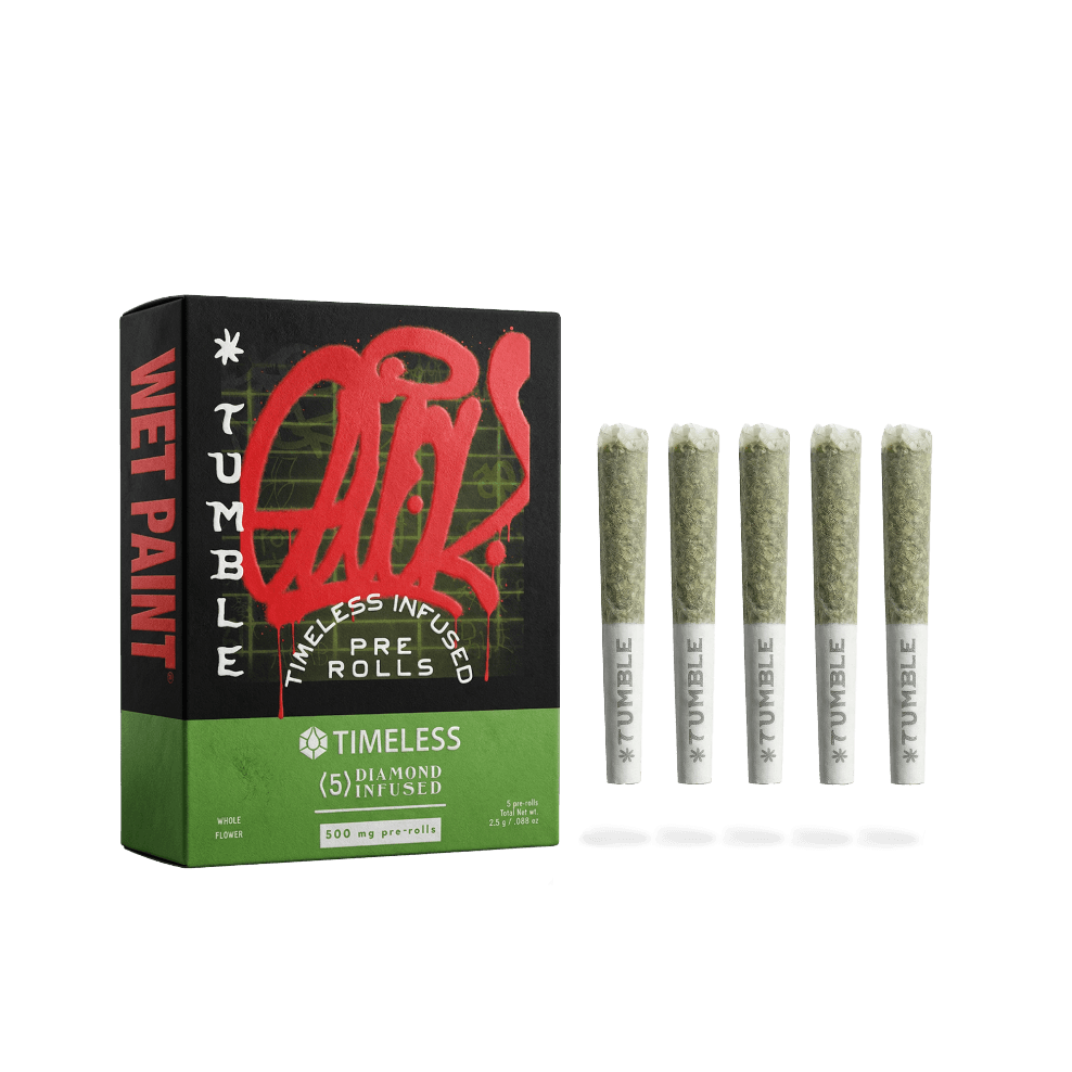 Timeless Tumble Travelers Preroll LTO Durban Poison 5-pack 2.5g