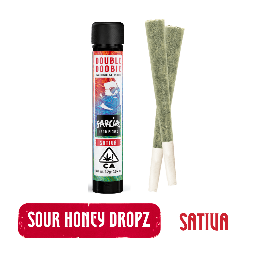 Garcia Hand Picked Preroll Double Doobie .6g Sativa Sour Honey Dropz SHR 2pk 1.2