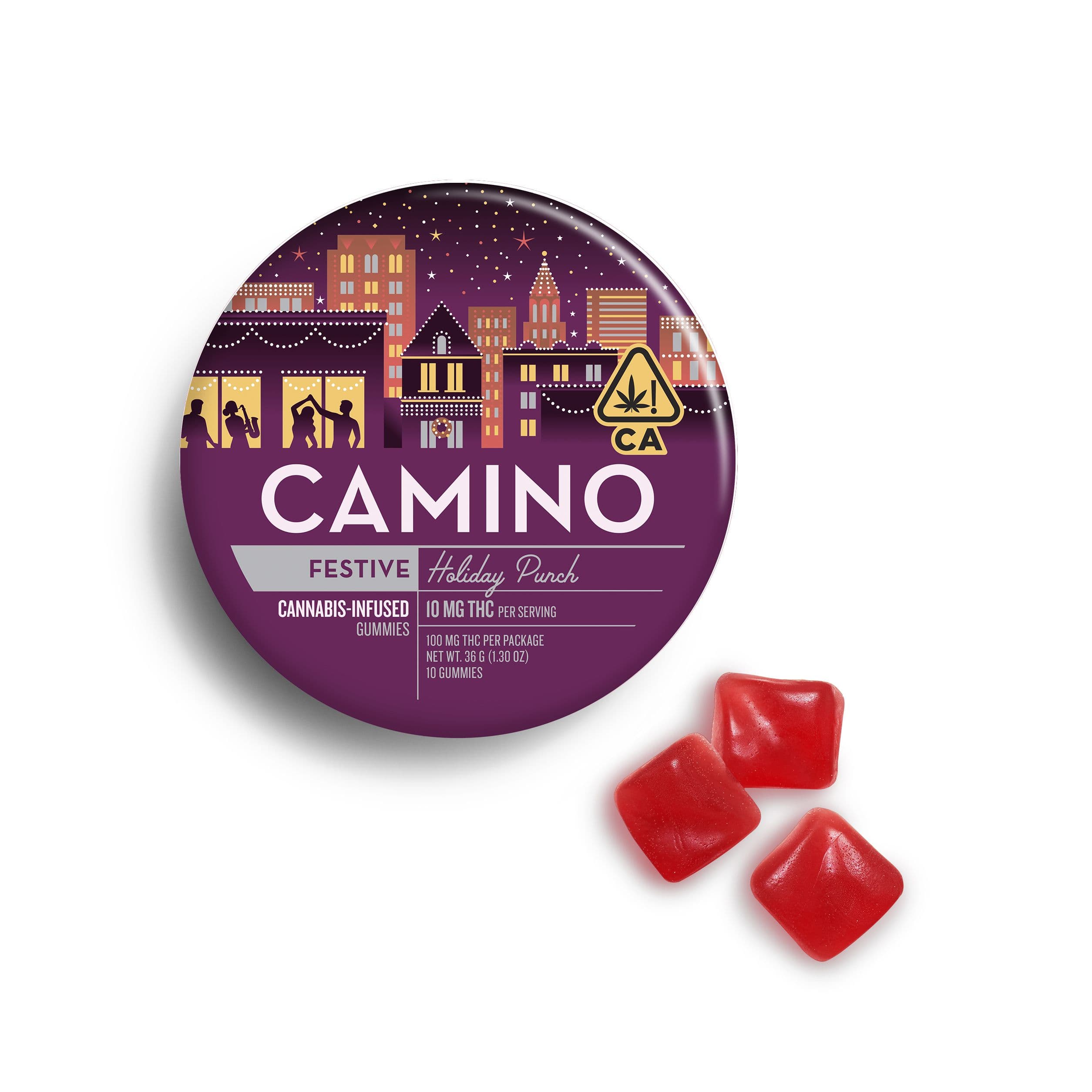 Camino Gummies Holiday Punch 100mg (10ct)
