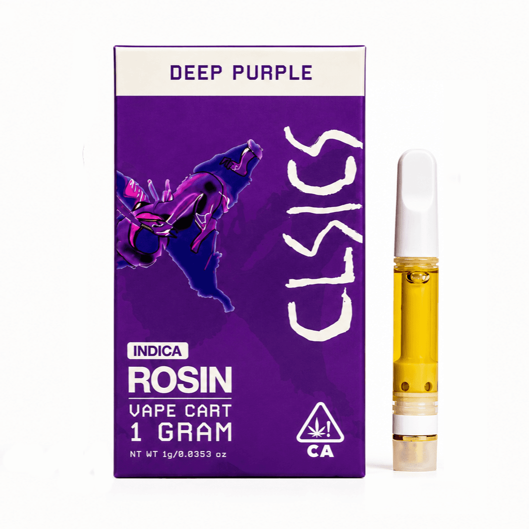 CLSICS Live Rosin Cartridge 1g Indica Deep Purple