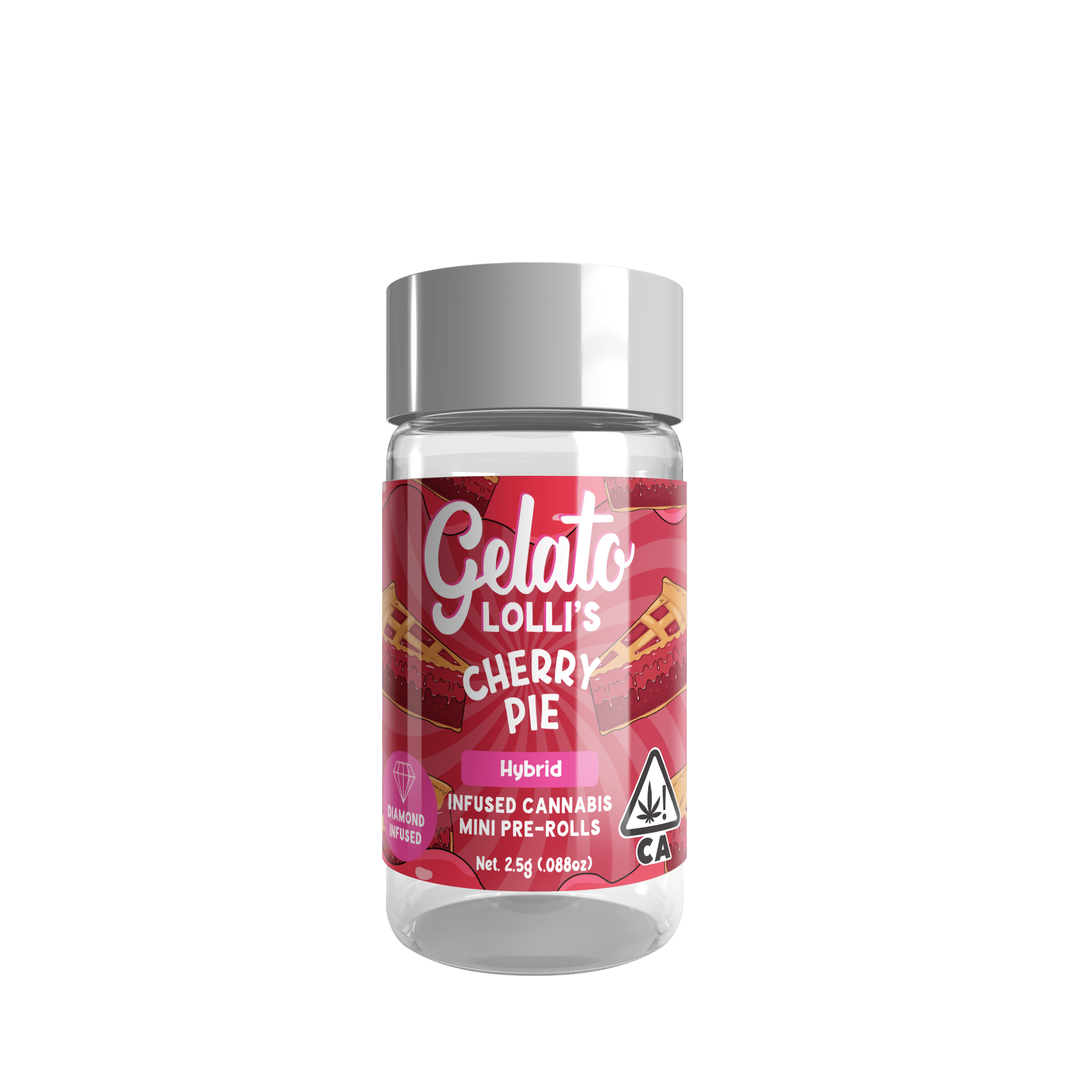 Gelato Lolli's 5pk Infused Mini Preroll .6g Hybrid Cherry Pie