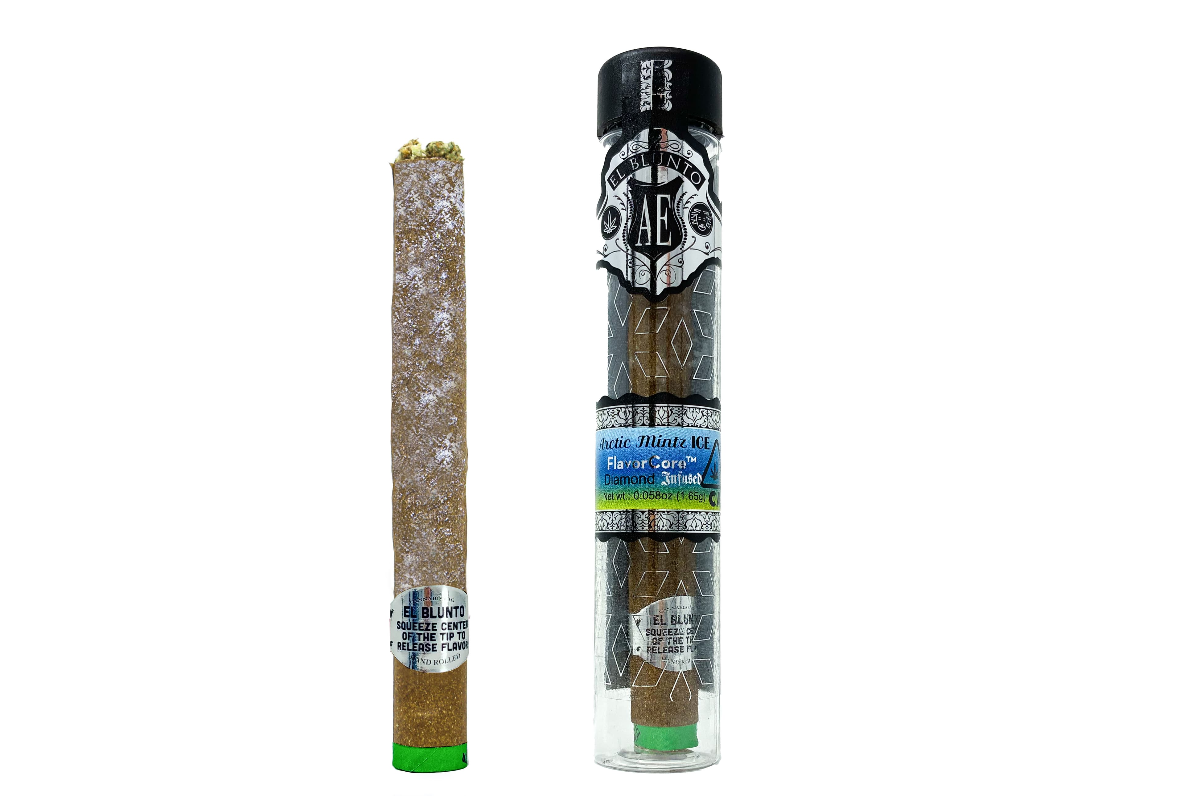 El Blunto FlavorCore Platinum Diamond Blunt 1.65g Sativa Artic Mintz Ice 16ct