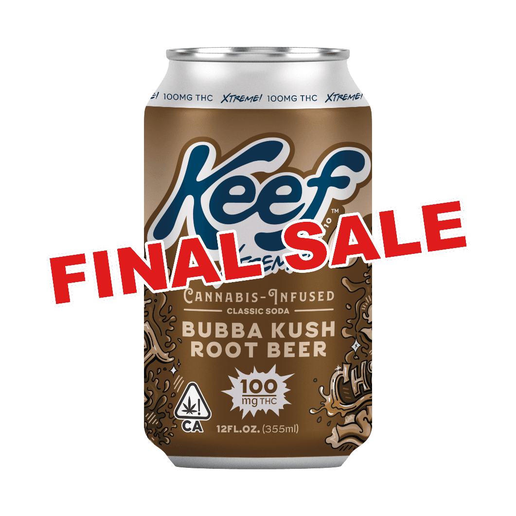 Keef 100mg Bubba Kush Root Beer Xtreme Classic Soda FINAL SALE DISCOUNT
