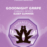 Emerald Sky Gummies 10ct 100mg Indica Goodnight Grape Sleep