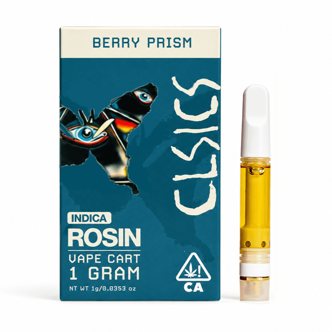 CLSICS Live Rosin Cartridge 1g Indica Berry Prism