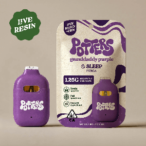 Potters Live Resin All-In-One 1.25g Indica Grandaddy Purple