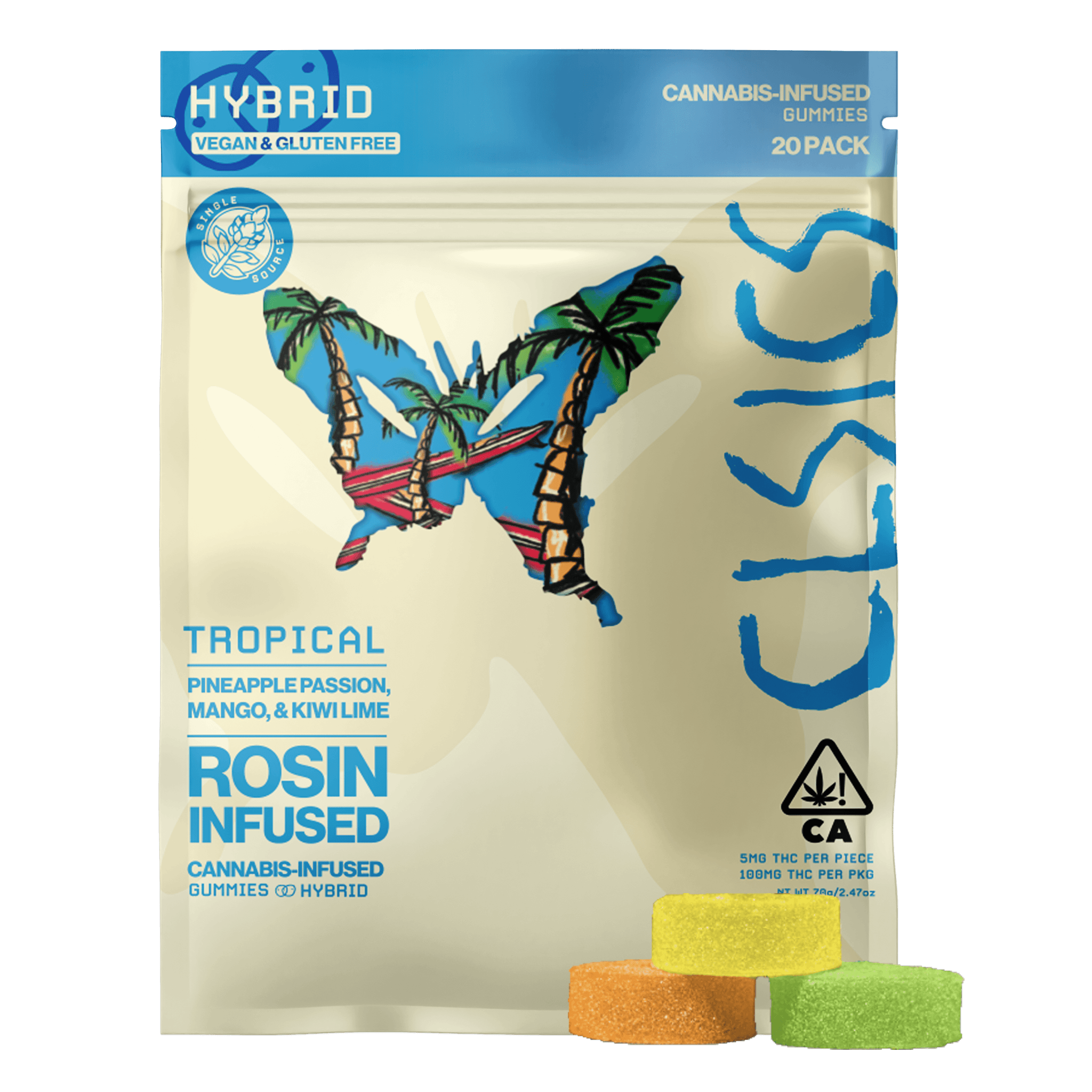 CLSICS Live Rosin Gummies Hybrid Tropical 20-Piece