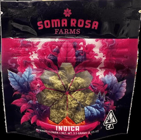 Soma Rosa Flower 3.5g Indica LA Kush Cake 16ct