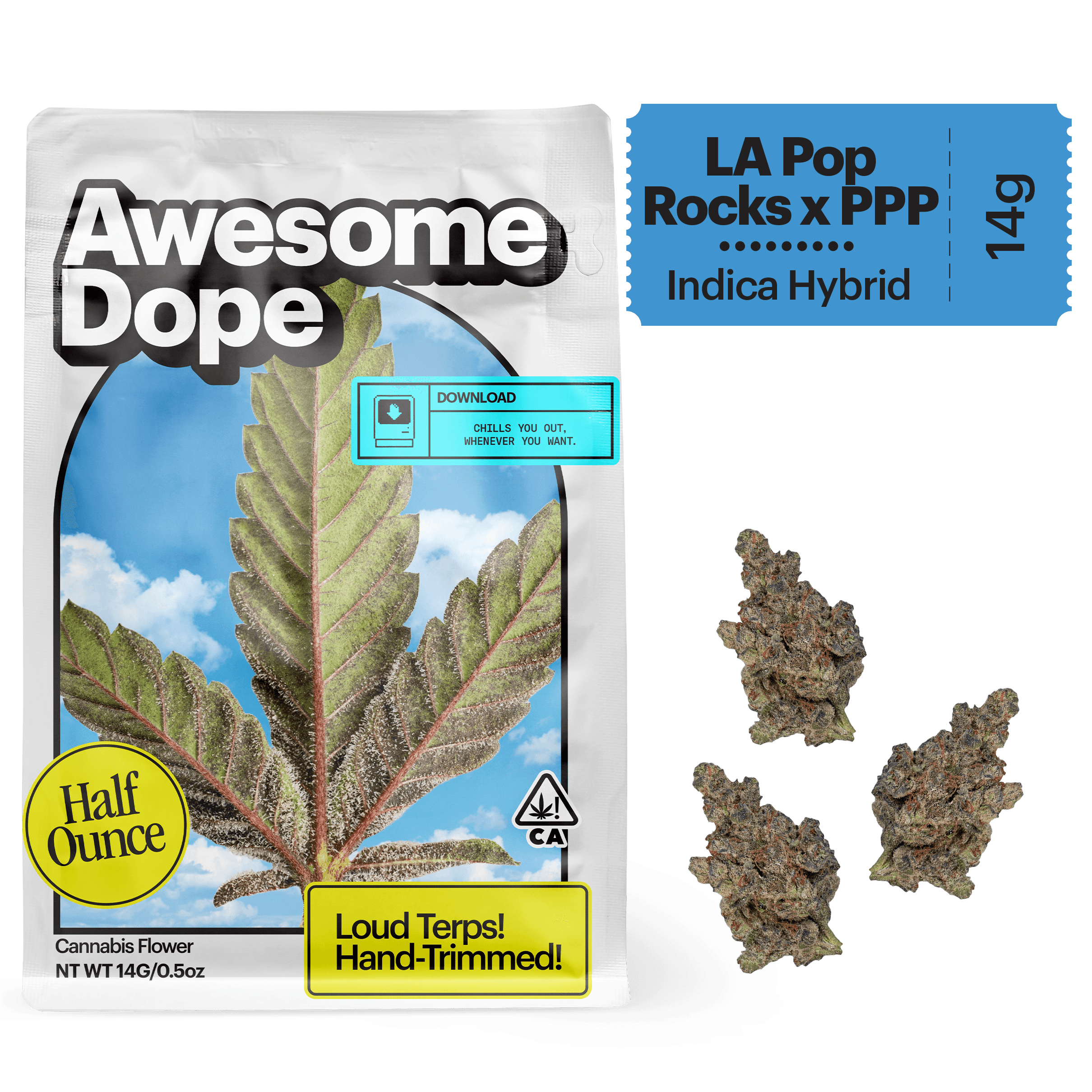 Awesome Dope Smalls Flower 14g Indica Hybrid LA Pop Rocks X PPP