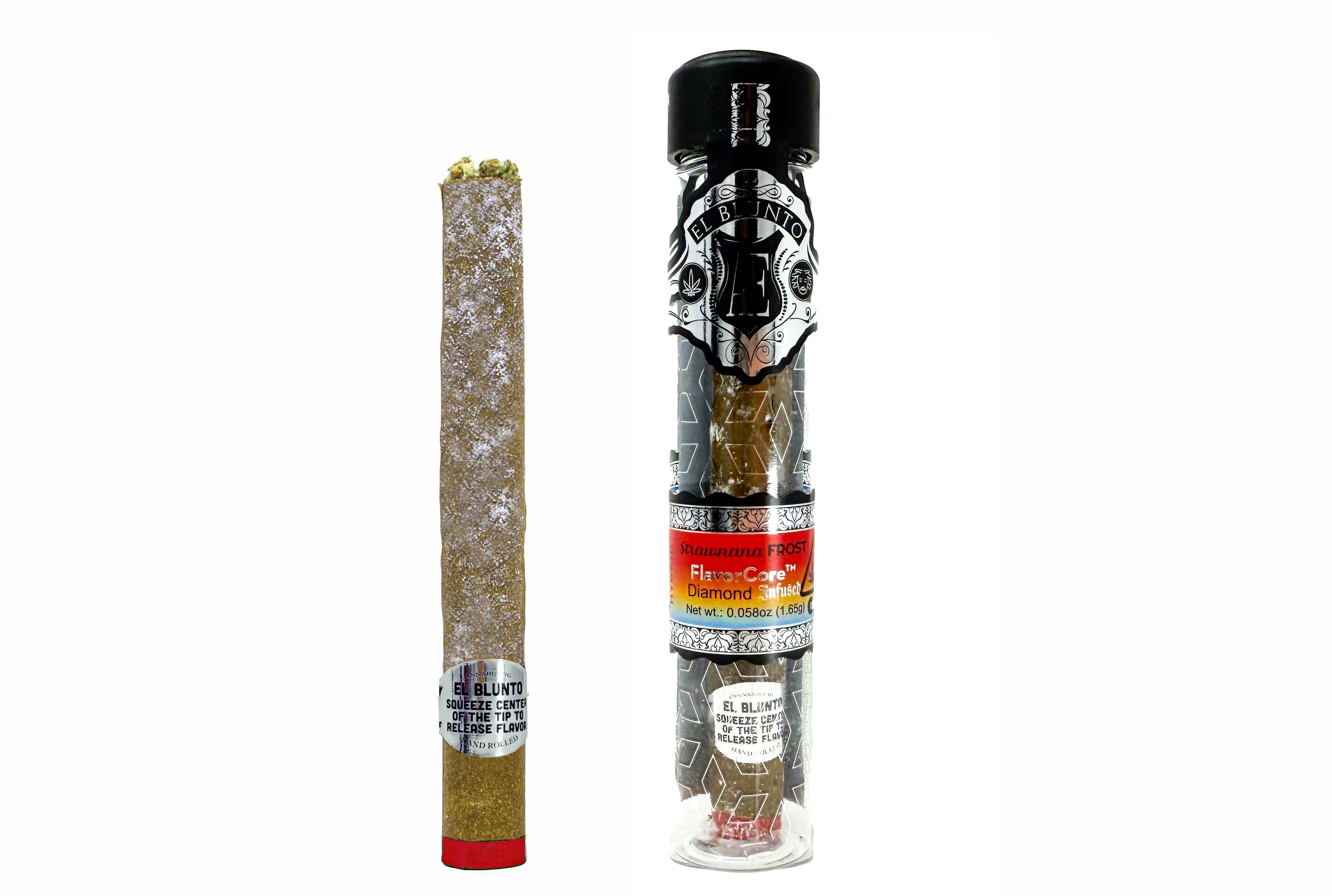 El Blunto FlavorCore Platinum Diamond Blunt 1.65g Hybrid Strawnana Frost