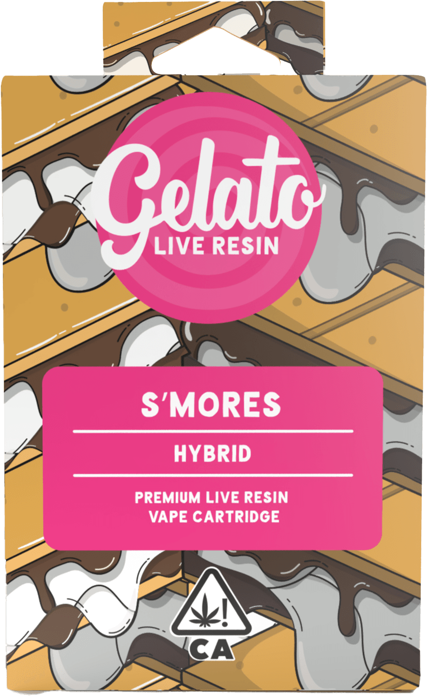 Gelato Live Resin Cartridge 1g Hybrid S'mores 10pk