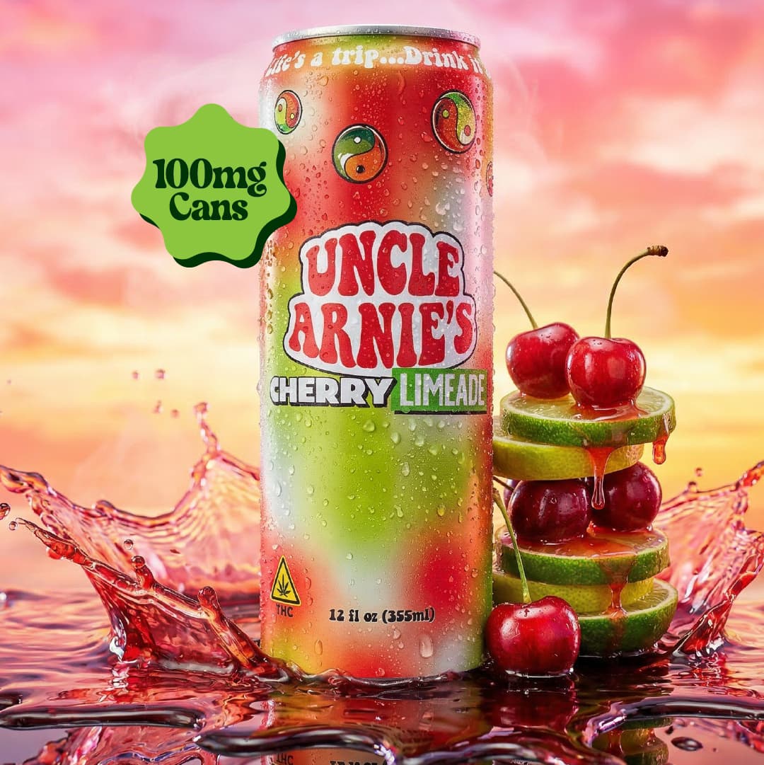 Uncle Arnie's Beverage 12oz Cherry Limeade 100mg 12pk