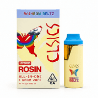 CLSICS Live Rosin All-In-One Cartridge 1g Hybrid Rainbow Beltz