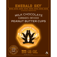 Emerald Sky Peanut Butter Cups 20ct 100mg Sativa Milk Chocolate