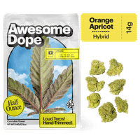 Awesome Dope Smalls Flower 14g Sativa Hybrid Orange Apricot
