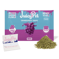 JuicyPot Infused Ground Flower 14g Indica Granddaddy Grape