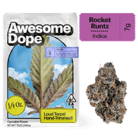 Awesome Dope Flower 7g Indica Rocket Runtz