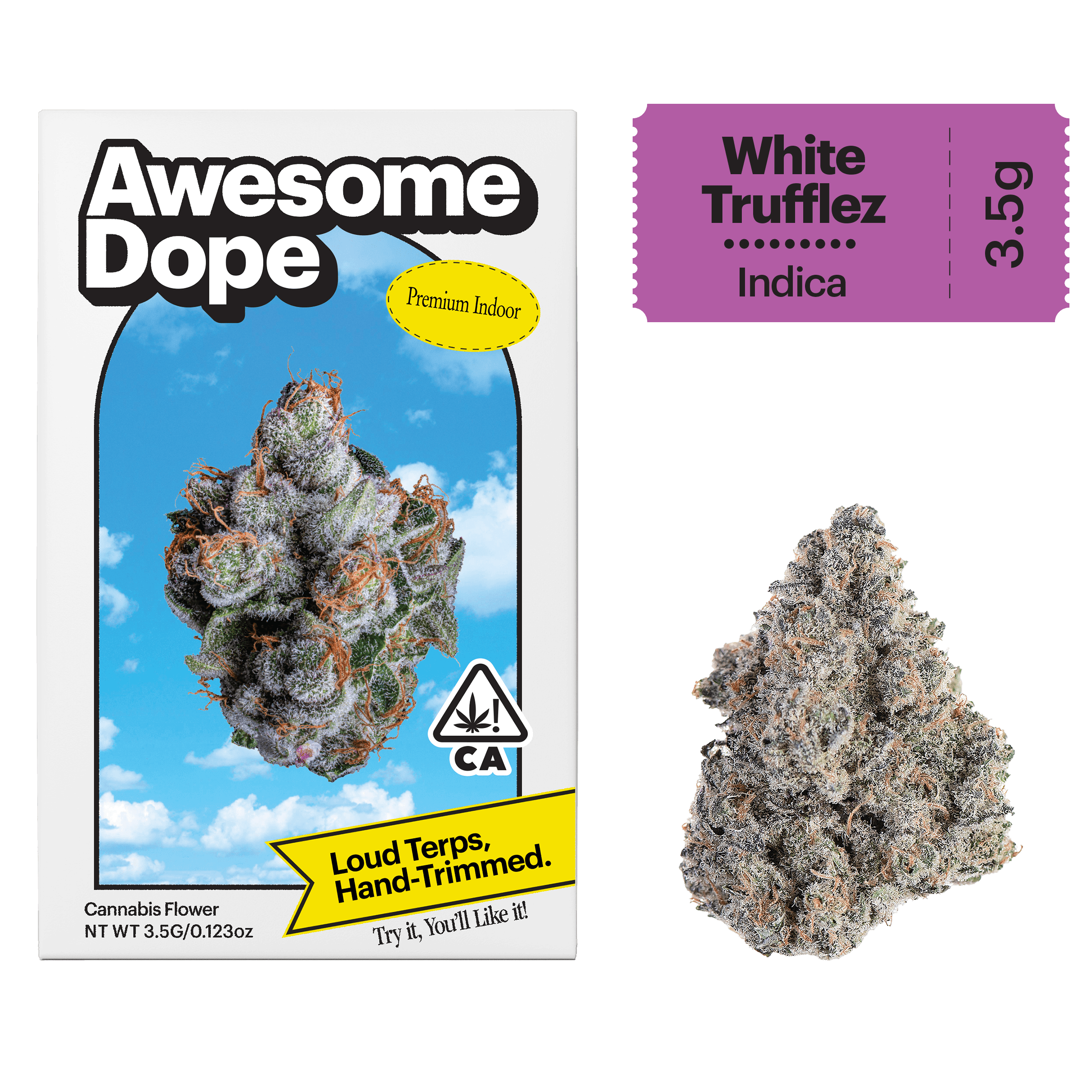 Awesome Dope Indoor Flower 3.5g Indica White Trufflez