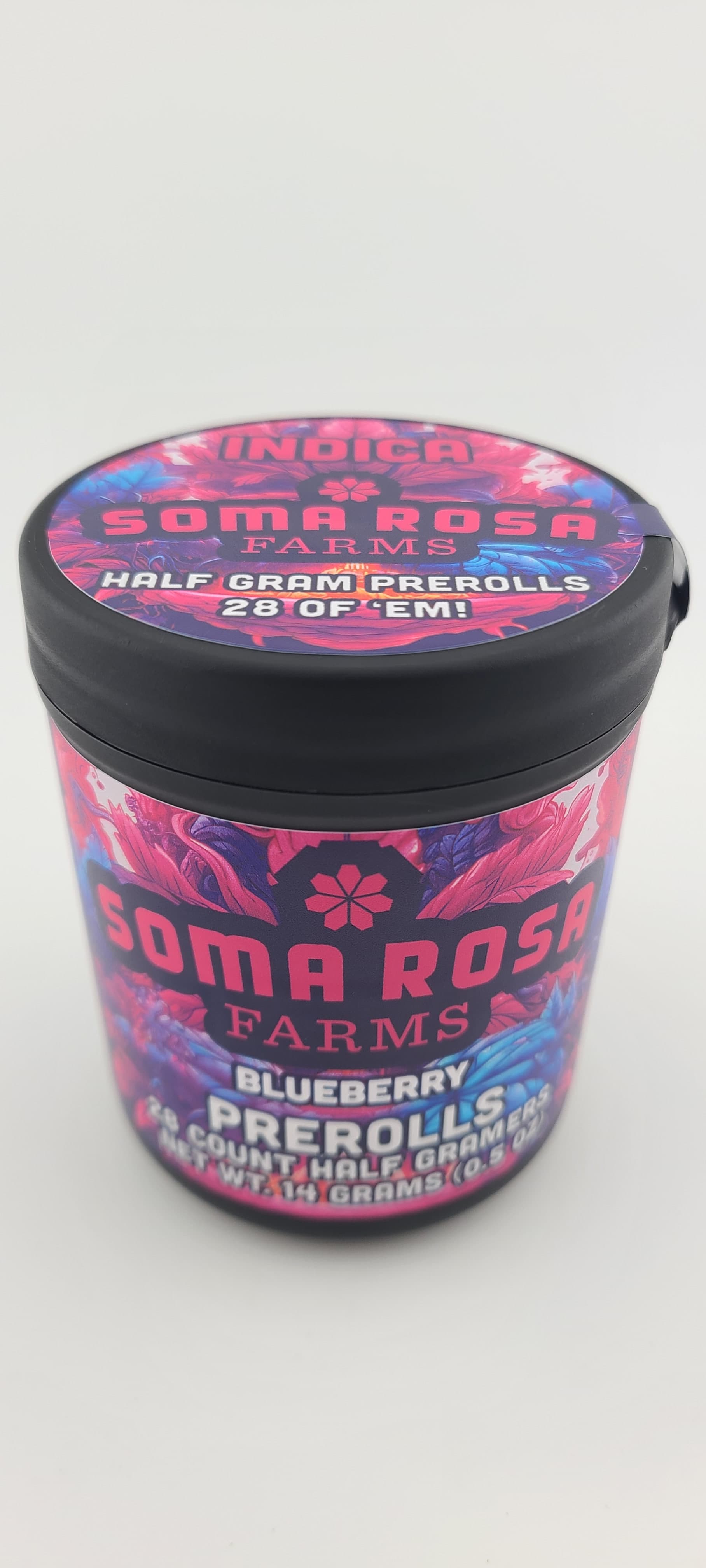 Soma Rosa Preroll 0.5g Indica Pave 28pk