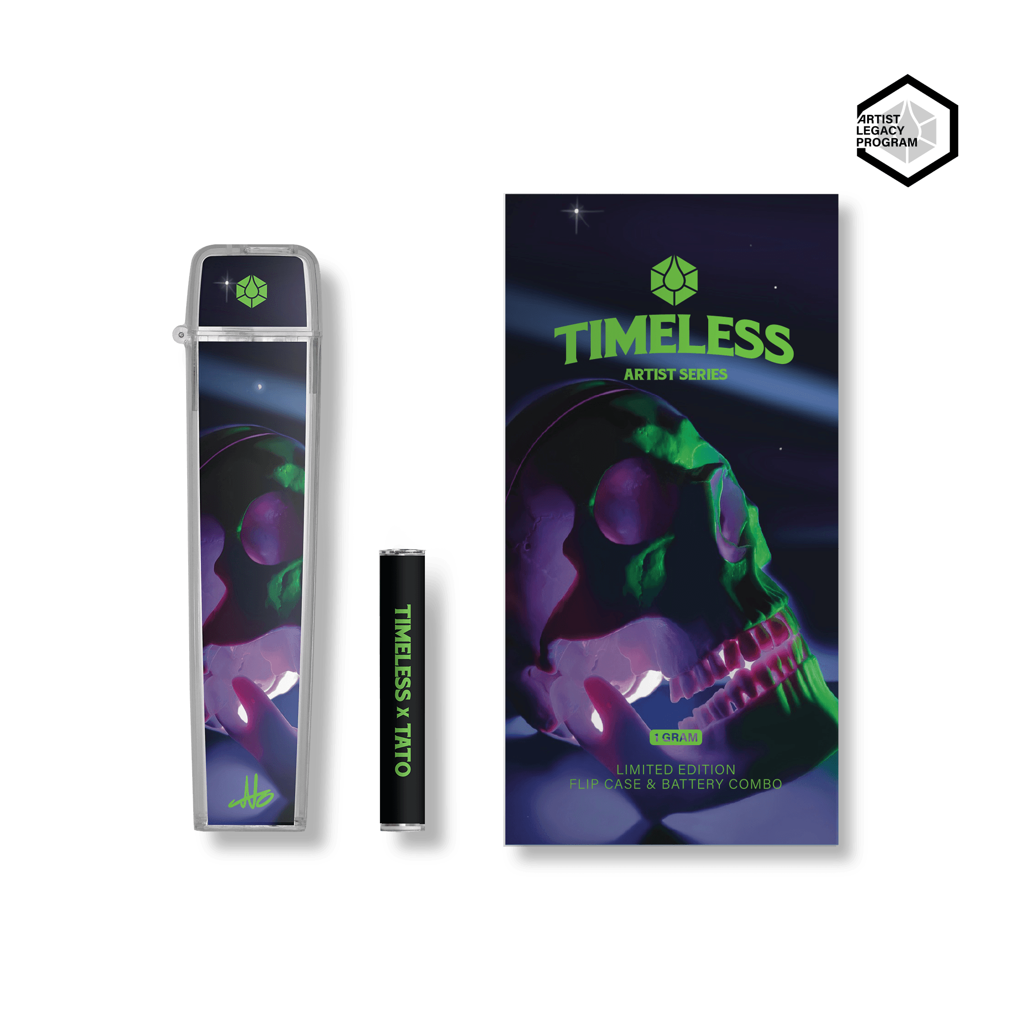 Timeless TV6 1g Battery and Flip Case Combo (Tato Artist Legacy)