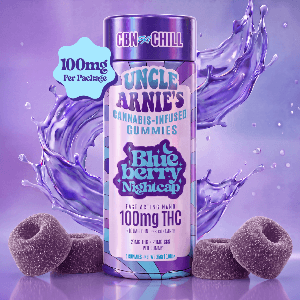 Uncle Arnie's Gummies THC/CBN Indica Blueberry Nightcap (100mg/5ct)