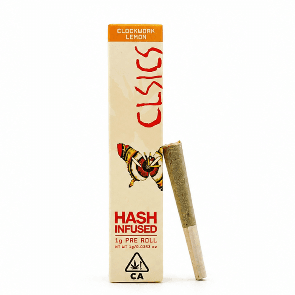 CLSICS Hash Preroll 1g Sativa Clockwork Lemon