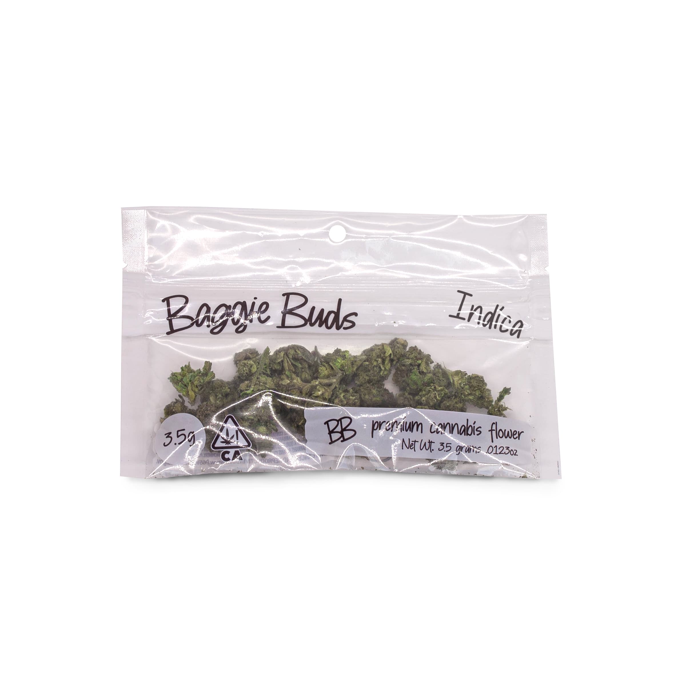 Baggie Buds Flower 3.5g Indica Bubba Kush 16pk
