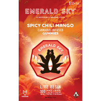 Emerald Sky Live Resin Gummies 10ct 100mg Spicy Chili Mango