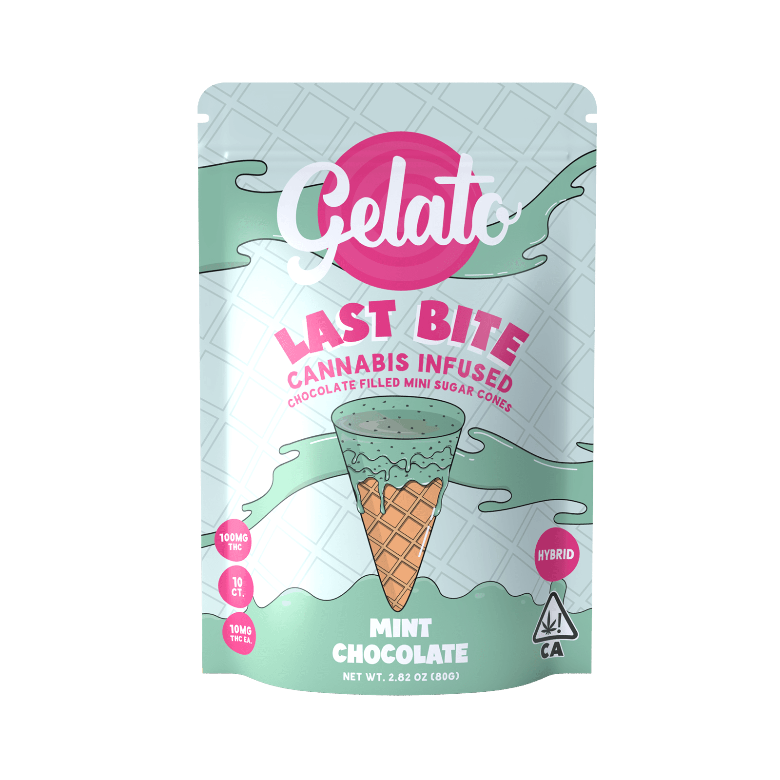 Gelato Last Bite 100mg Hyrbid Mint Chocolate 10pc