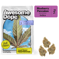 Awesome Dope Smalls Flower 14g Indica Blueberry Pancakes