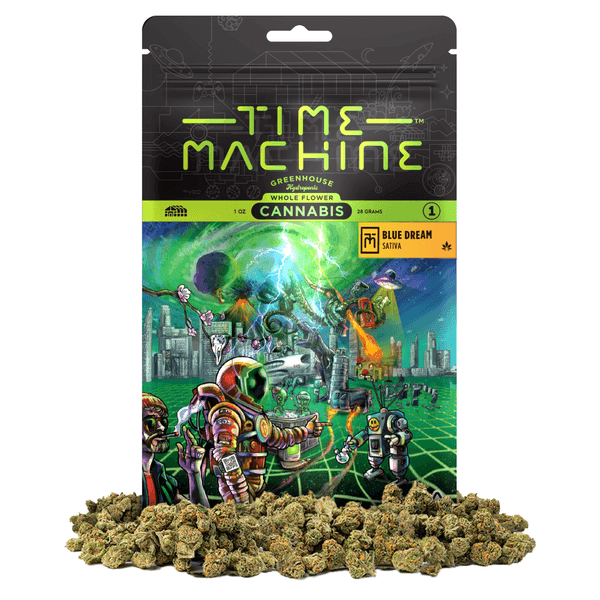 Time Machine Flower 28g Sativa Blue Dream 4ct