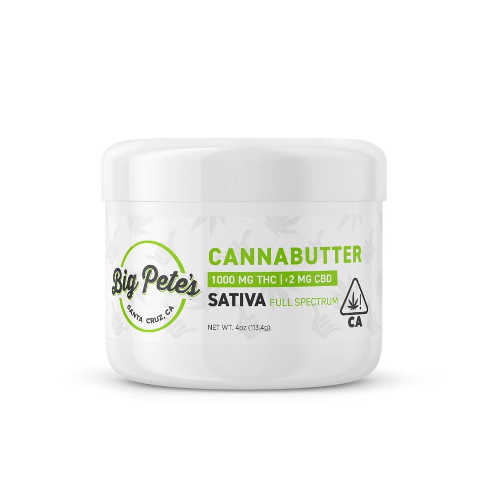Big Pete's Cannabutter Sativa Jar 1,000mg THC