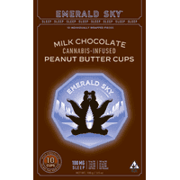 Emerald Sky Peanut Butter Cups 10ct 100mg 10:2:2 THC/CBD/CBN Sleep Milk Chocolate