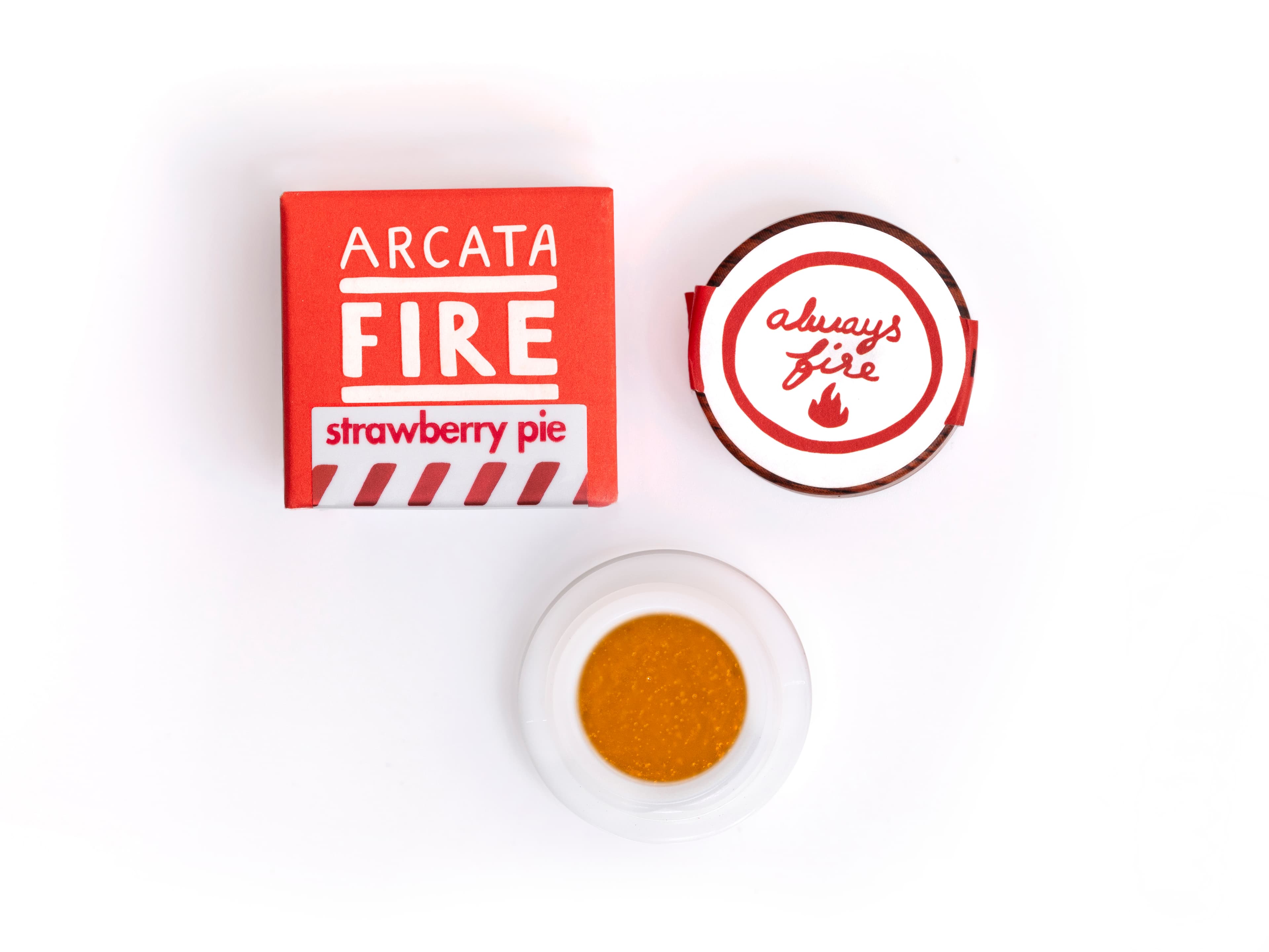 Arcata Fire 100% Live Resin Concentrate 1g Hybrid Strawberry Pie