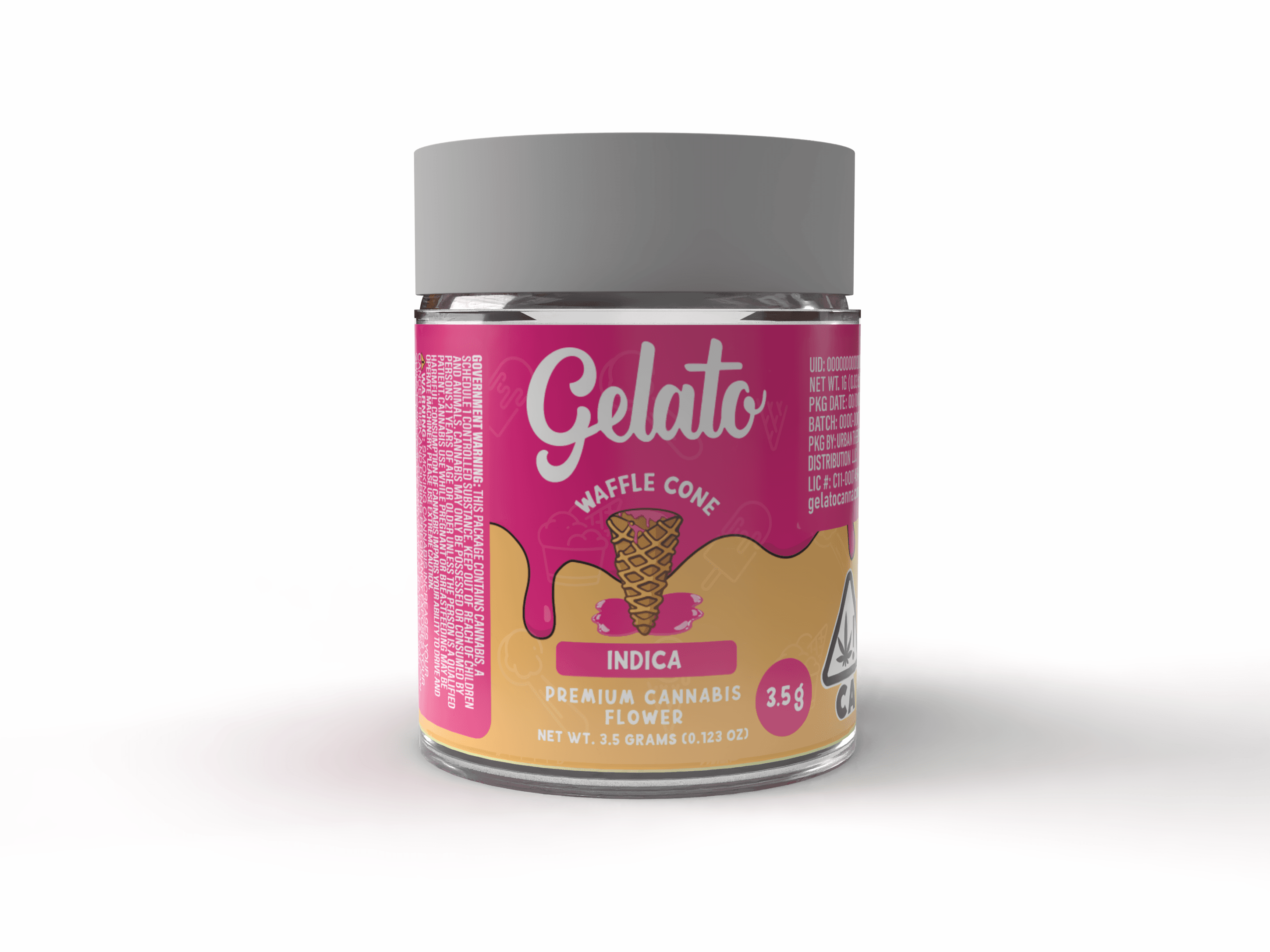 Gelato Flower 3.5g Indica Waffle Cone 16pk