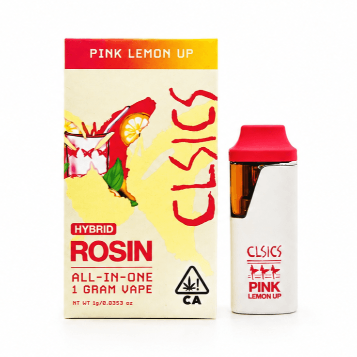 CLSICS Live Rosin All-In-One Cartridge 1g Hybrid Pink Lemon Up