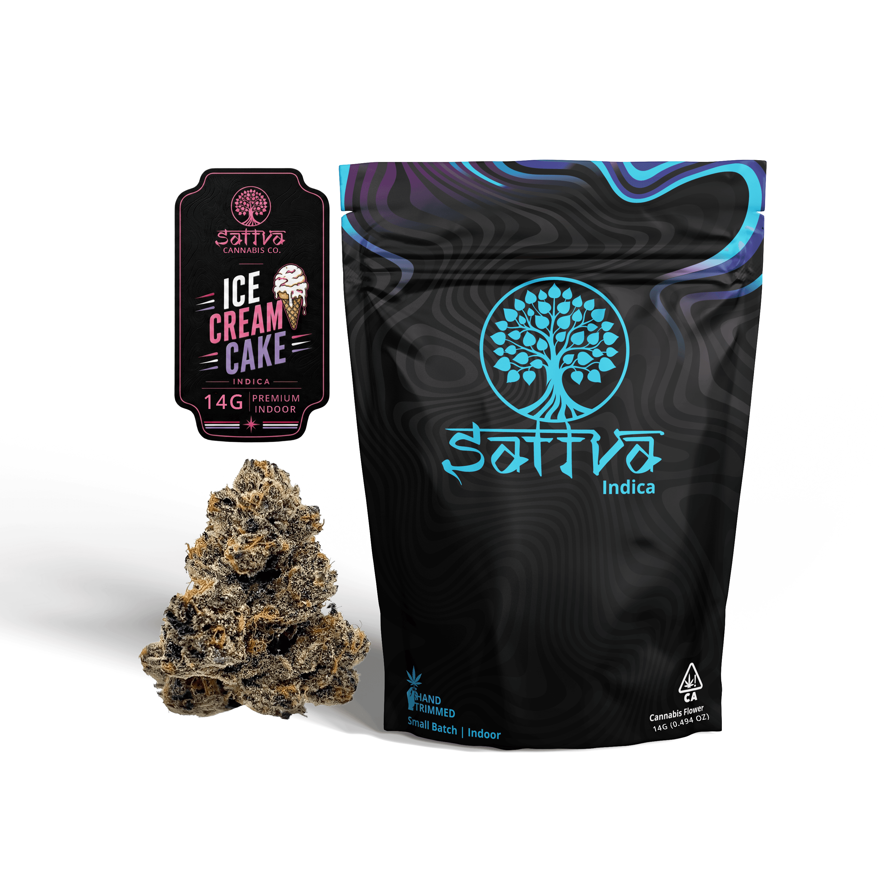 Sattva Cannabis Flower 14g Indica Ice Cream Cake