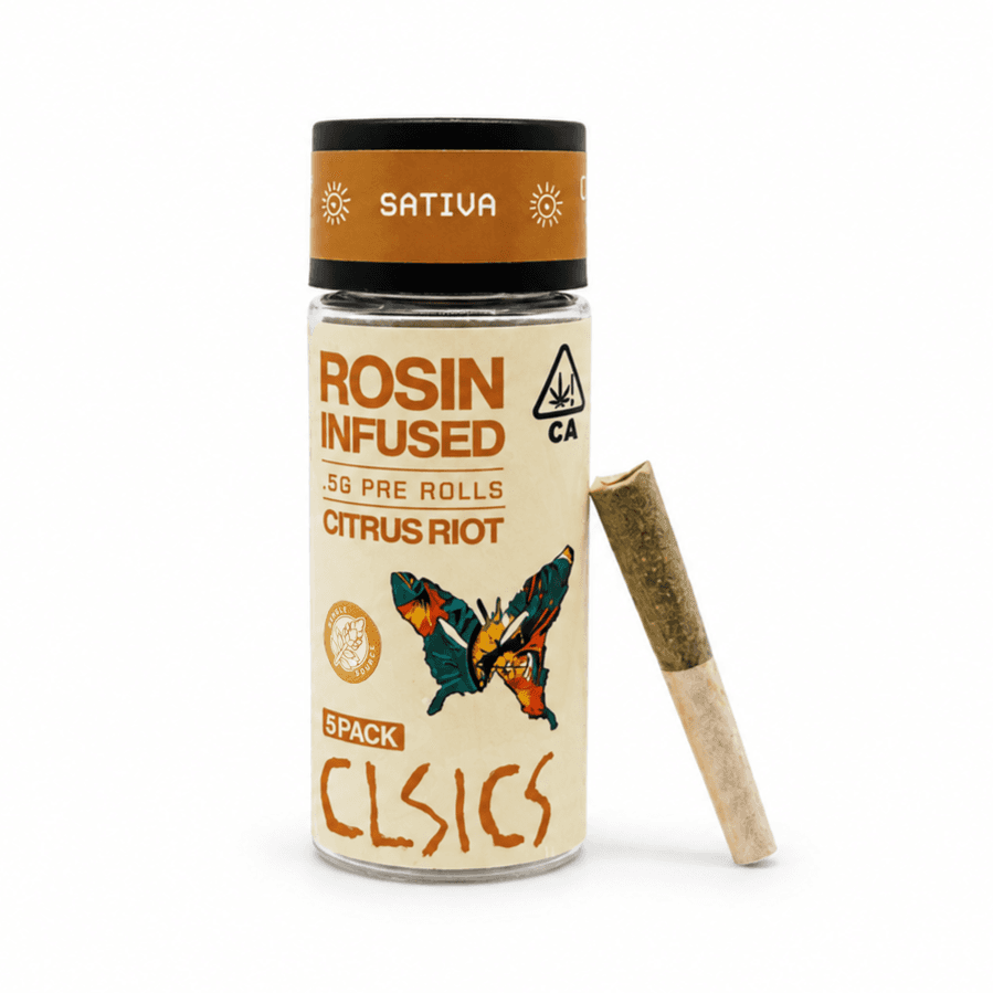 CLSICS Rosin Preroll 5pk .5g Sativa Citrus Riot