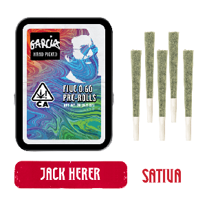 Garcia Hand Picked Preroll .6g Sativa Jack Herer AF 5pk 3g