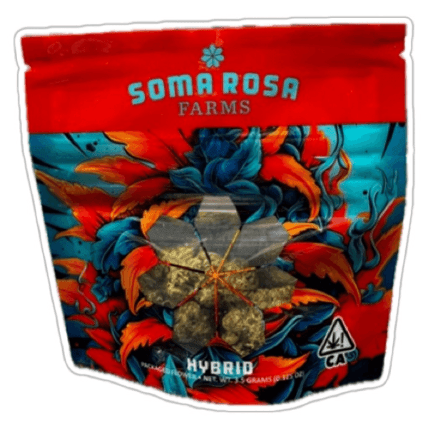 Soma Rosa Flower 3.5g Hybrid Honey Dew Watermelon