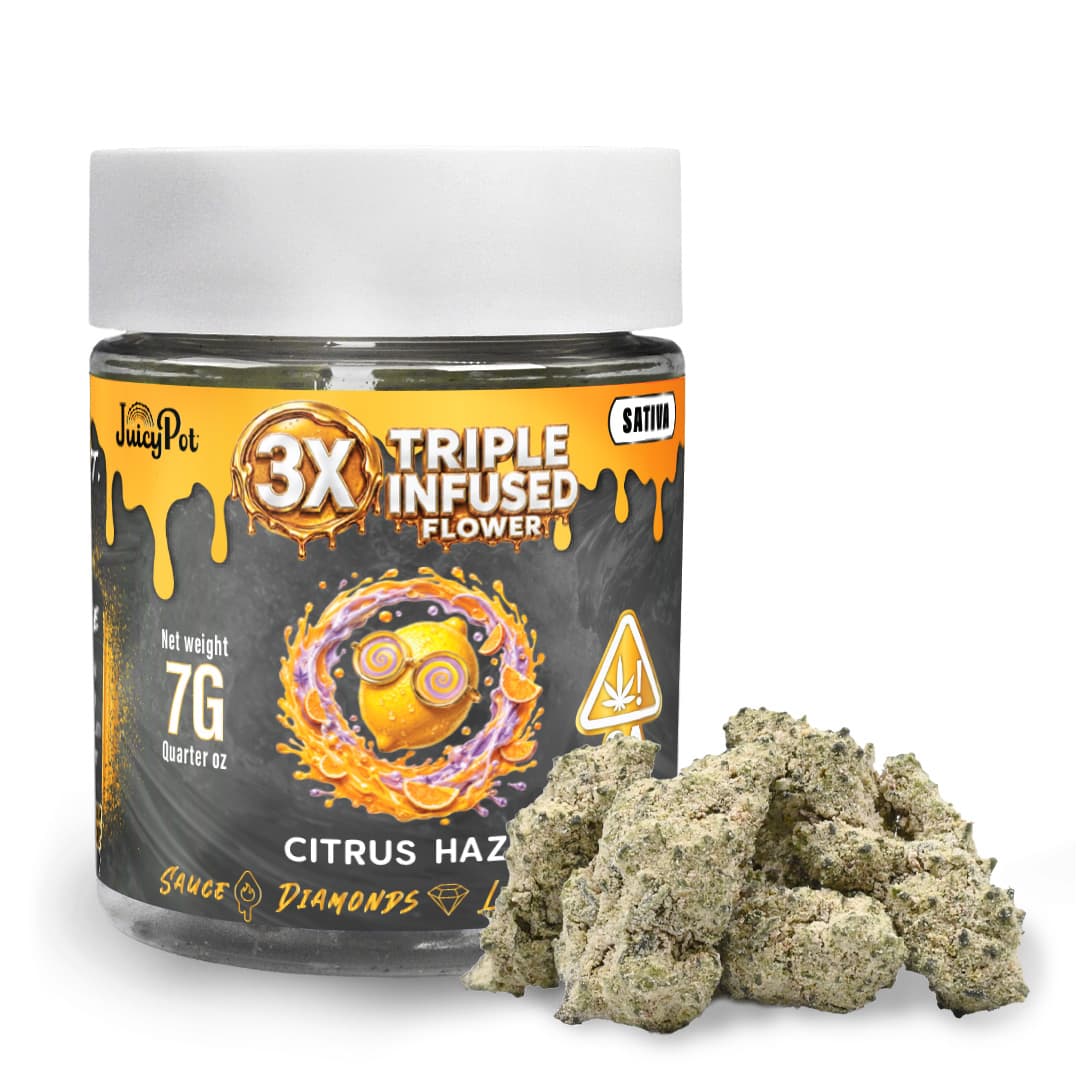 JuicyPot Infused Flower 7g Sativa Citrus Haze