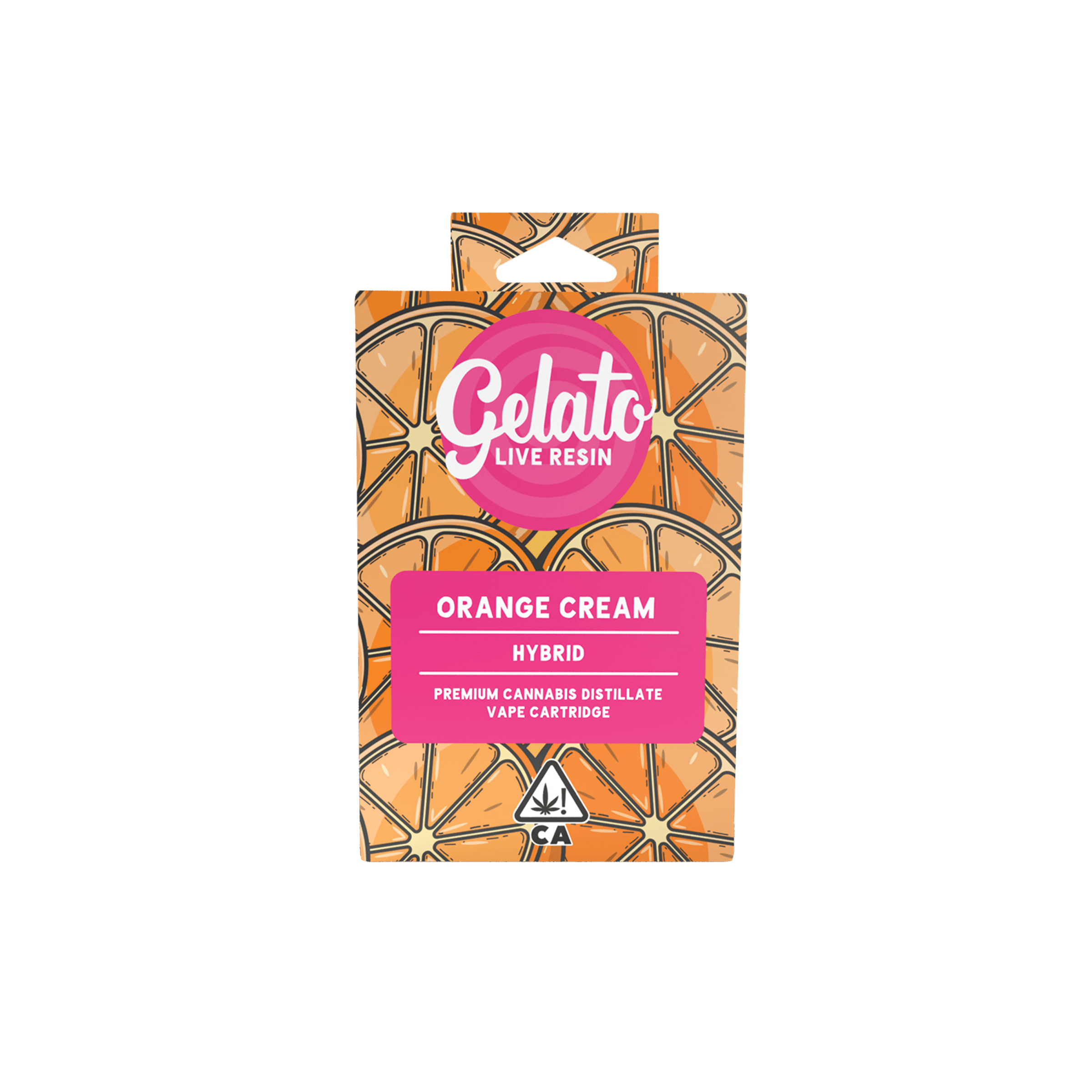 Gelato Live Resin Cartridge 1g Hybrid Orange Cream 10pk