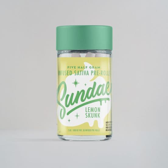 Sundae Infused Preroll 5pk 2.5g Sativa Lemon Skunk