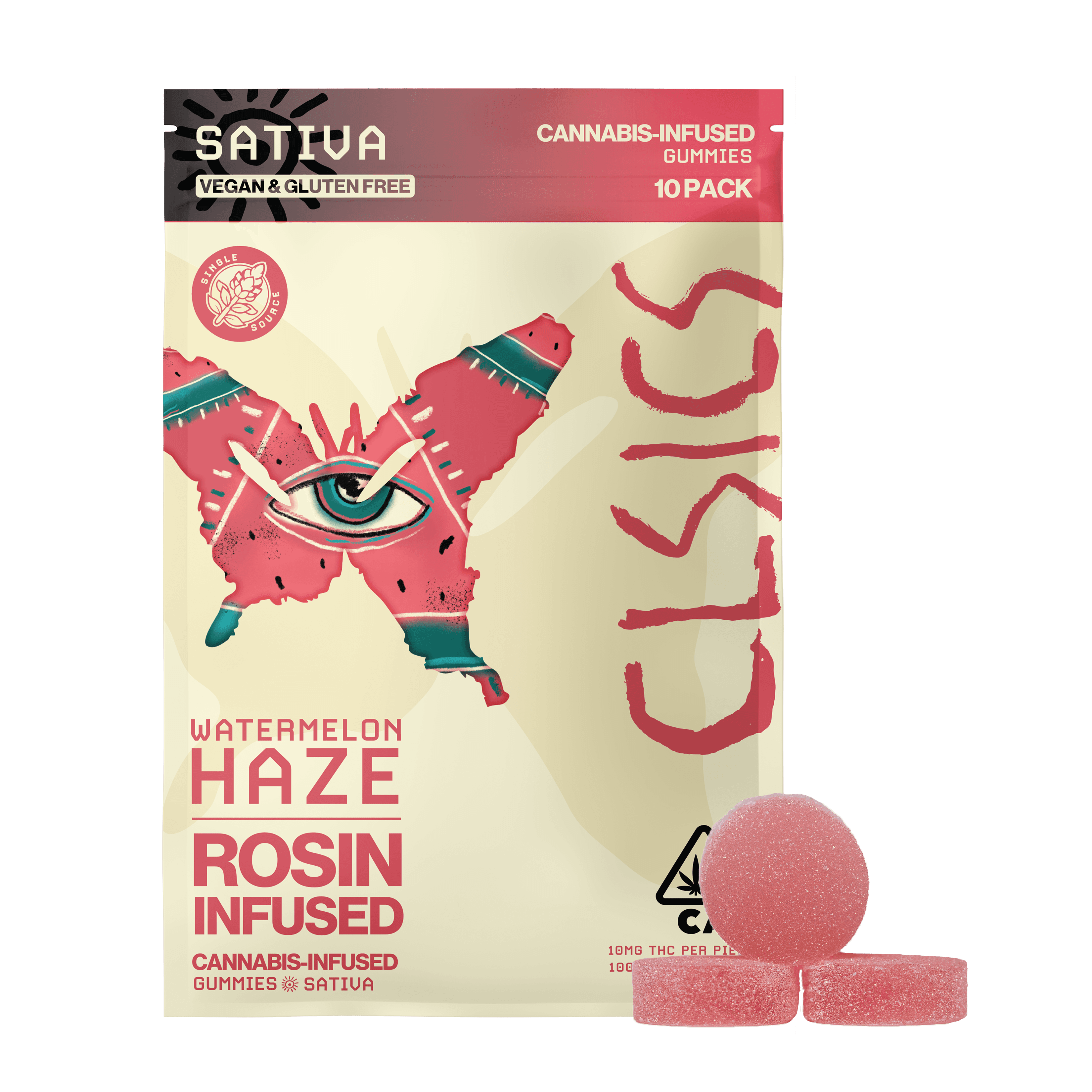 CLSICS Live Rosin Gummies Sativa Watermelon Haze
