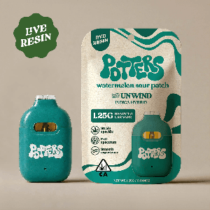 Potters Live Resin All-In-One 1.25g Indica Watermelon Sour Patch